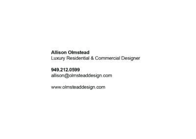Allison Olmstead Business Card BACK